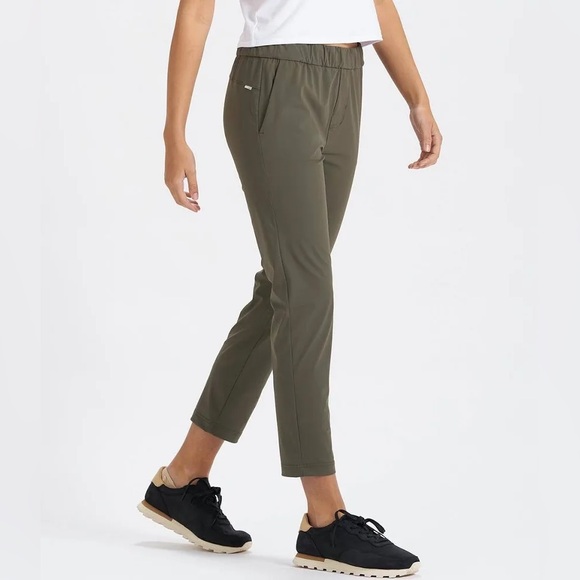 Vuori Pants - Vuori Women's XS Olive Miles Ankle Pants Stretch Performance Wear Active Bottoms